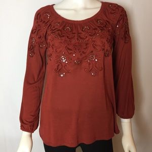 I•N•C International Concepts Top in Burnt Pepper